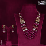 Load image into Gallery viewer, Gold Ruby Necklace with Beautiful Jumkas - GHP0512