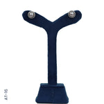 Load image into Gallery viewer, SILVER COLOR PEARL TOP WITH CZ CUBIC ZIRCONIUM (AT-16)