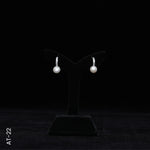 Load image into Gallery viewer, SILVER PEARL TOP HANGING WITH CZ (AT - 22)