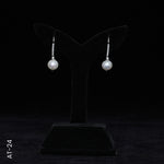 Load image into Gallery viewer, SILVER PEARL TOP HANGING WITH CZ (AT - 24)