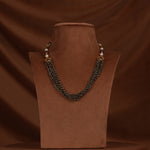 Load image into Gallery viewer, Black Diamond Necklace with pearls - GCP1241