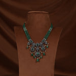 Load image into Gallery viewer, Gold Emerald Necklace - GNK0784