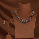 Load image into Gallery viewer, Gold Necklace Half set with pearls - GSPS338