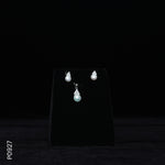 Load image into Gallery viewer, SILVER PEARL TOP+PENDENT SET WITH CZ (P0927)