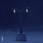 Load image into Gallery viewer, SILVER COLOR PEARL TOP WITH CZ (T3001)