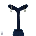 Load image into Gallery viewer, SILVER PEARL TOP HANGING WITH CZ (T3343)