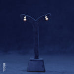 Load image into Gallery viewer, SILVER COLOR PEARL TOP WITH CZ (T3598)