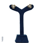 Load image into Gallery viewer, ALLOY GOLD PLATED PEARL TOP WITH CZ (T4333)