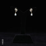 Load image into Gallery viewer, ALLOY GOLD PLATED PEARL HANGING WITH CZ (T4520)