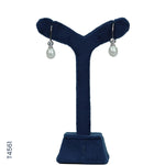 Load image into Gallery viewer, SILVER PEARL TOP HANGING WITH CZ (T4561)