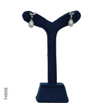 Load image into Gallery viewer, SILVER PEARL HANGING WITH CZ (T4568)