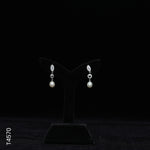 Load image into Gallery viewer, SILVER PEARL HANGING WITH CZ (T4570)