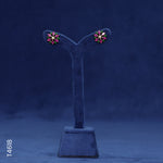 Load image into Gallery viewer, ALLOY GOLD PLATED PEARL TOP WITH RED & GREEN COLOUR STONE & PEARLS (T4618)