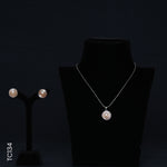 Load image into Gallery viewer, SILVER H/SET WITH COLOR PEARLS (TC134)