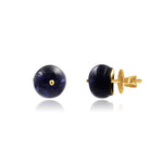 Load image into Gallery viewer, Blue Sapphire -Gold Earrings -GTBS262 KrishnaPearlsandJewellers