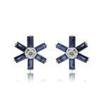 Load image into Gallery viewer, Blue Sapphire Earrings -GTBS204 KrishnaPearlsandJewellers