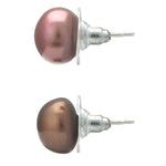 Load image into Gallery viewer, Brown Pearl | Earrings -T0425 KrishnaPearlsandJewellers