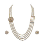 Load image into Gallery viewer, Four Line -Pearl -Chain -Earrings -H2804 KrishnaPearlsandJewellers