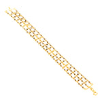 Load image into Gallery viewer, GOLD BLACK DIAMOND BEADS BRACELET - GBBD004
