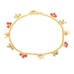 Load image into Gallery viewer, GOLD MULTISTONE BEADS PEARL BRACELET - GBPS078