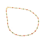 Load image into Gallery viewer, GOLD MULTI STONE PEARL CHAIN - GCP1075