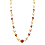 Load image into Gallery viewer, GOLD RUBY SOUTH SEA CHAIN - GCSS412