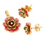 Load image into Gallery viewer, GOLD MULTI STONE DIAMOND TOPS WITH PENDANT - GPMS206