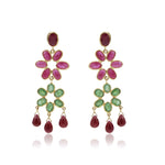 Load image into Gallery viewer, Gold -Multi Stones Earrings -GTMS471 KrishnaPearlsandJewellers