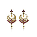 Load image into Gallery viewer, Gold Ruby -Chandbali Earrings -GTR0624 KrishnaPearlsandJewellers