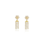 Load image into Gallery viewer, Gold with Pearl and Cz Flower Set-GHP0059 KrishnaPearlsandJewellers