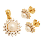 Load image into Gallery viewer, GOLD PEARL DIAMOND TOPS WITH PENDANT - GPPD221