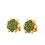 Load image into Gallery viewer, GOLD EMERALD DIAMOND TOPS - GTE0014