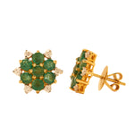 Load image into Gallery viewer, GOLD EMERALD DIAMOND TOPS - GTE0014