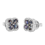 Load image into Gallery viewer, GOLD BLUE SAPPHIRE DIAMOND TOPS - GTBS321