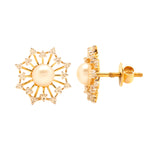 Load image into Gallery viewer, GOLD DIAMOND PEARL TOPS - GTPD256