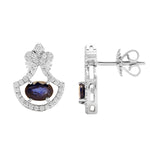 Load image into Gallery viewer, GOLD BLUE SAPPHIRE DIAMOND TOPS - GTBS307
