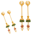 Load image into Gallery viewer, GOLD BEADS PEARL TOPS - GTP2109