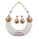 Load image into Gallery viewer, Pearls Set -Peacock Design - H0211. KrishnaPearlsandJewellers