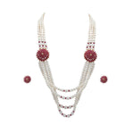 Load image into Gallery viewer, Ruby pearls -set -H2631 KrishnaPearlsandJewellers