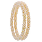 Load image into Gallery viewer, White Pearl Bangle - BG891 KrishnaPearlsandJewellers