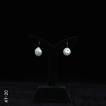 Load image into Gallery viewer, SILVER PEARL TOP HANGING WITH CZ (AT - 20)