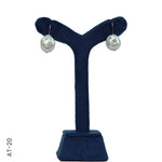 Load image into Gallery viewer, SILVER PEARL TOP HANGING WITH CZ (AT - 20)