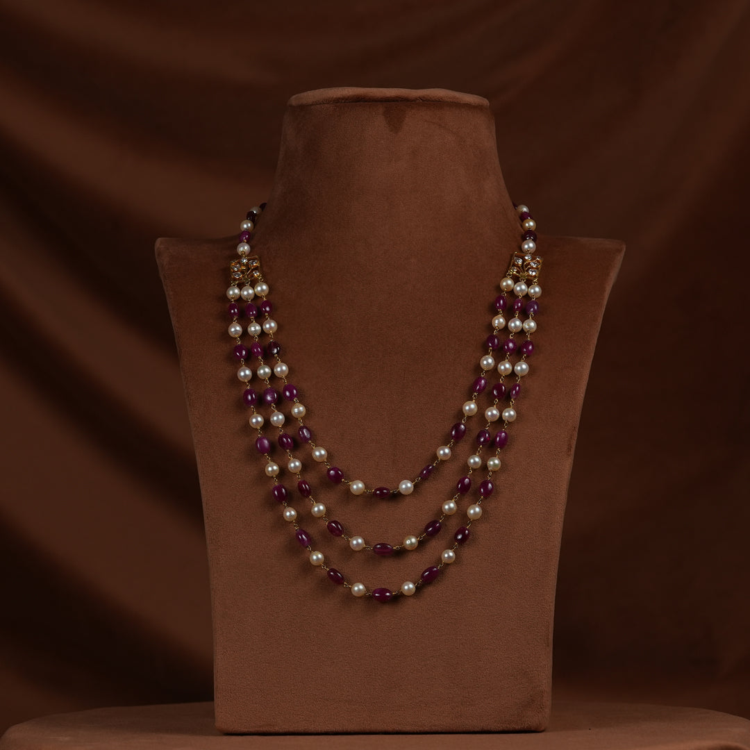 Ruby Pearl Necklace GCP1122