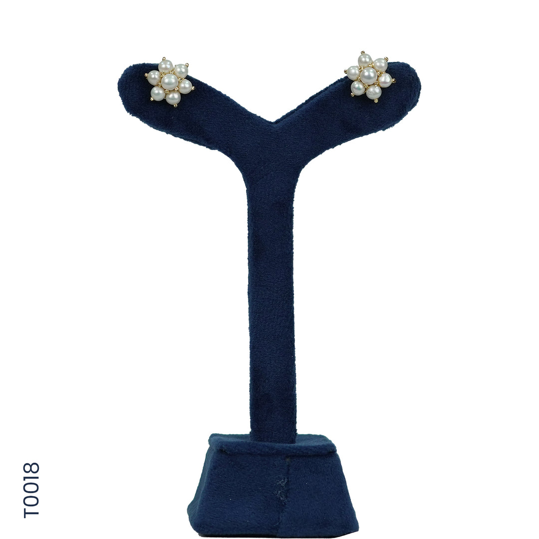 ALLOY GOLD PLATED PEARL TOP (T0018)