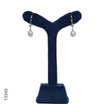 Load image into Gallery viewer, SILVER PEARL TOP HANGING WITH CZ (T3349)