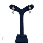 Load image into Gallery viewer, ALLOY GOLD PLATED PEARL HANGING WITH CZ (T4281)