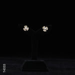 Load image into Gallery viewer, ALLOY GOLD PLATED PEARL TOP WITH CZ (T4333)