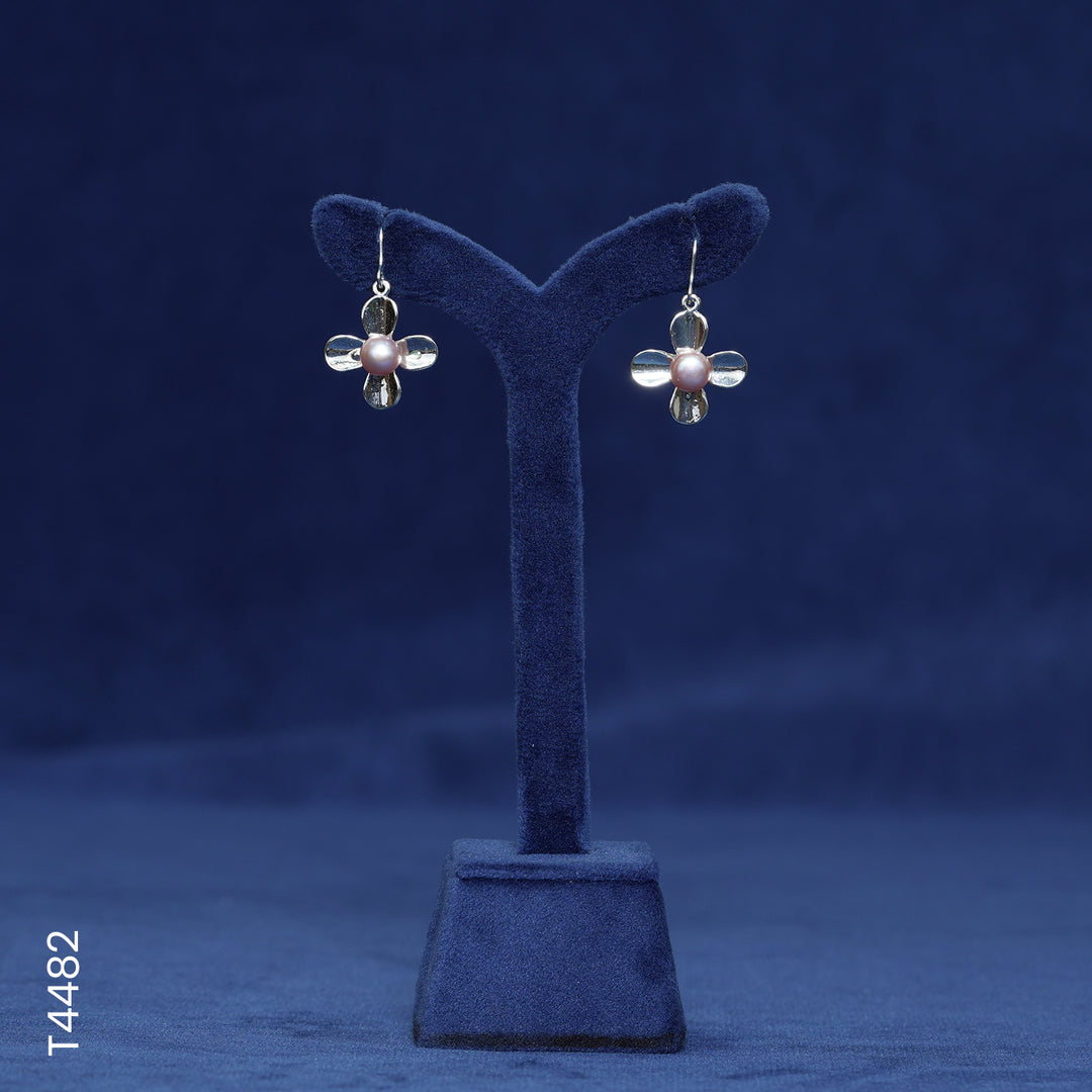 SILVER COLOR PEARL TOP (T4482)