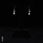 Load image into Gallery viewer, SILVER PEARL HANGING WITH CZ (T4490)