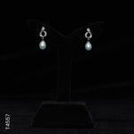 Load image into Gallery viewer, SILVER PEARL TOP HANGING WITH CZ (T4557)